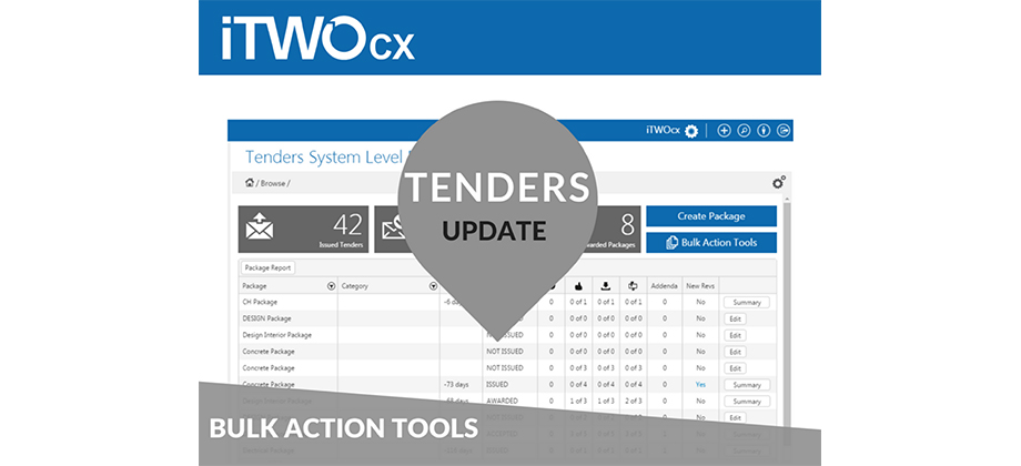 iTWO cx Bulk Update Tools For Tenders