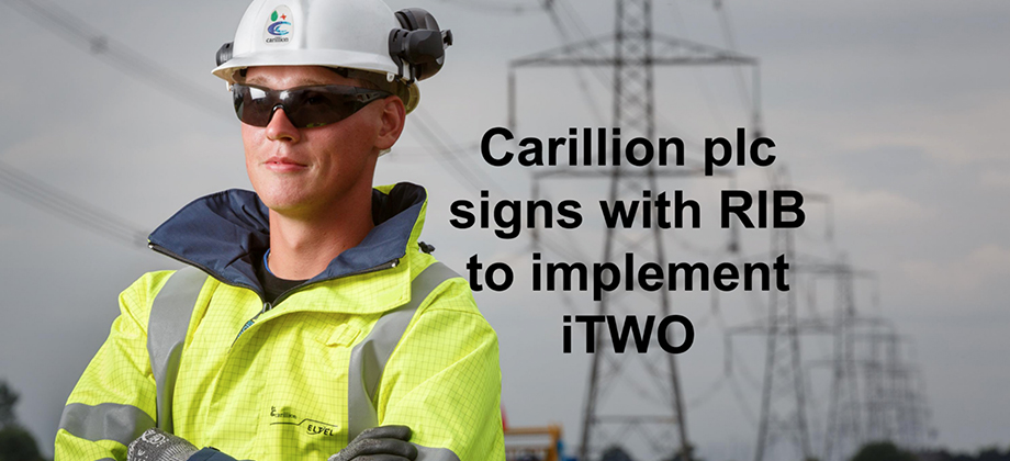 RIB Software signs large contract with Carillion plc, a leading British integrated support services and construction company