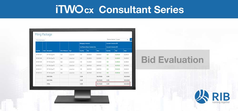 iTWO cx Feature - Bid Evaluation