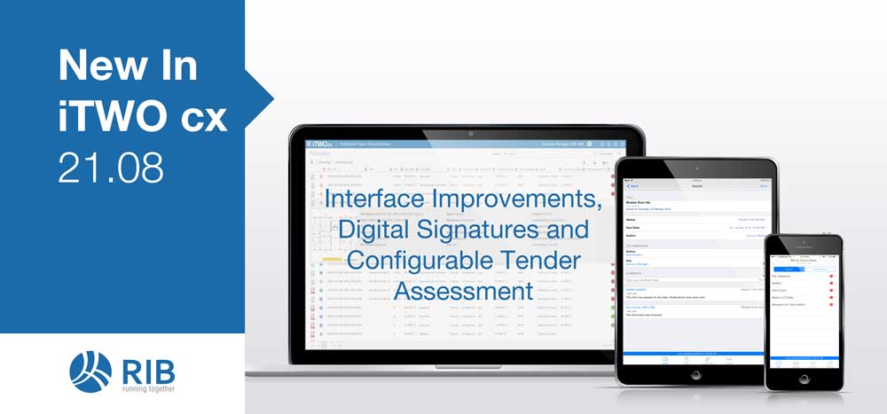 New in iTWO cx Interface Improvements